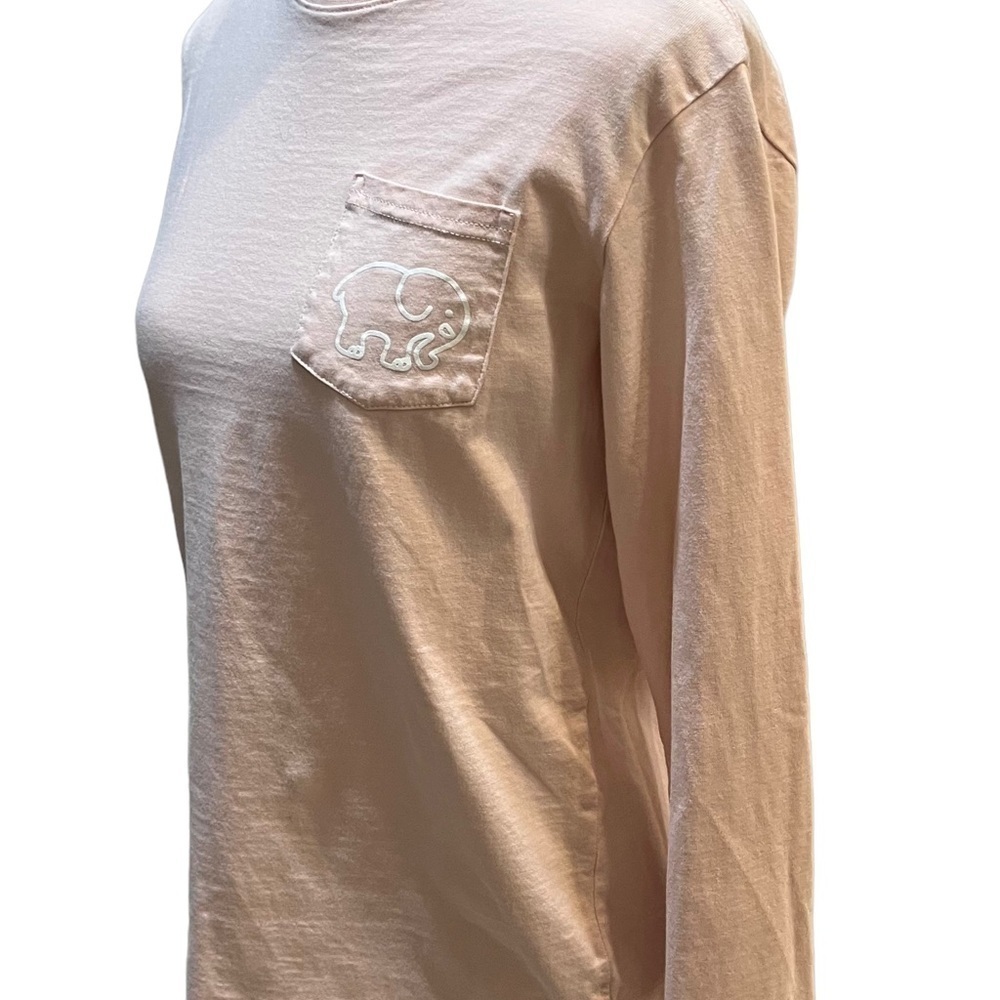 Ivory Ella Save the Elephants Light Pink Graphic Long Sleeve Tee Shirt Sz XS - Picture 5 of 7